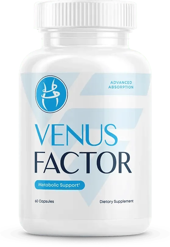 Venus Factor dietary supplement bottle shown with the current product label